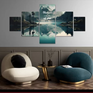 Nature is the art of god Portrait MOCKUP